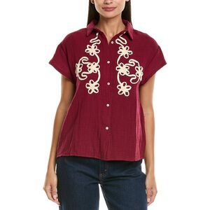 Anna Kay Womens Salinkain Blouse, Red